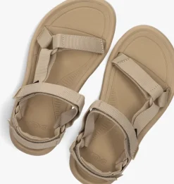beige teva platte sandalen w hurricane xlt2