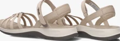beige teva platte sandalen tirra traveler