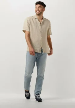 beige the goodpeople casual overhemd sun