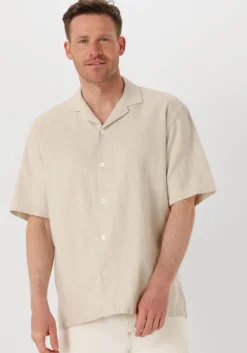 beige the goodpeople casual overhemd slin