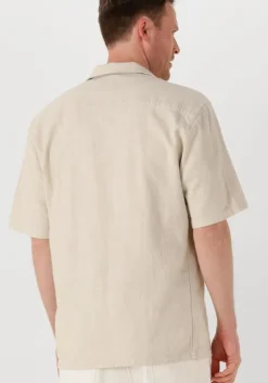 beige the goodpeople casual overhemd slin