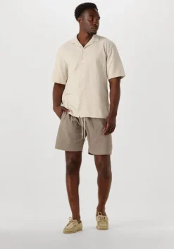 beige the goodpeople casual overhemd slin