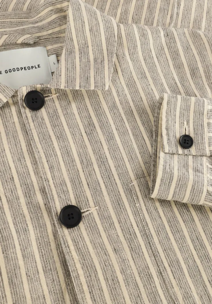 beige the goodpeople overshirt jelin