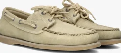 beige timberland mocassins classic boat heren