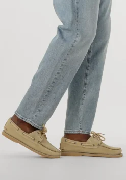 beige timberland mocassins classic boat heren