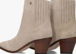 beige tommy hilfiger enkellaarsjes western mid heel s