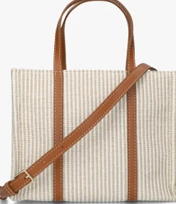 beige tommy hilfiger handtas th premium beach le mini tote