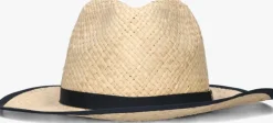 beige tommy hilfiger hoed beach summer straw fedora hat
