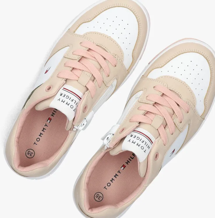 beige tommy hilfiger lage sneakers 33527
