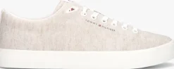 beige tommy hilfiger lage sneakers th hi vulc low