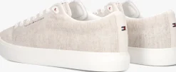 beige tommy hilfiger lage sneakers th hi vulc low
