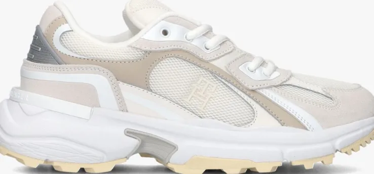 beige tommy hilfiger lage sneakers th modern rugged runner
