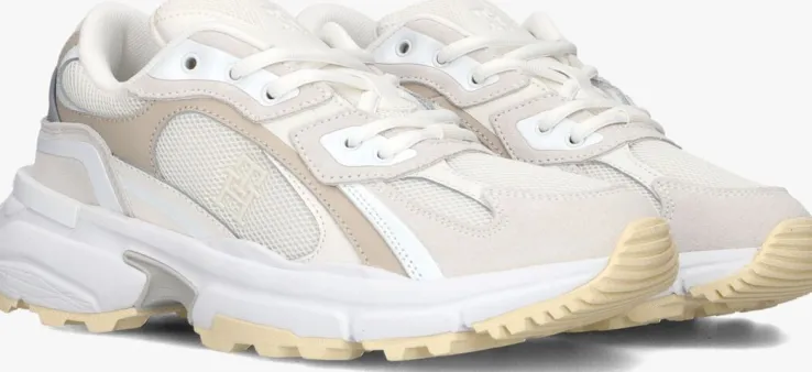 beige tommy hilfiger lage sneakers th modern rugged runner