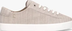 beige tommy hilfiger lage sneakers vulc sneaker chambray