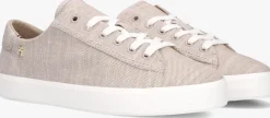 beige tommy hilfiger lage sneakers vulc sneaker chambray