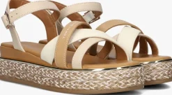 beige tommy hilfiger platte sandalen 33790