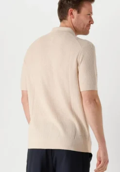 beige tommy hilfiger polo dc cable polo