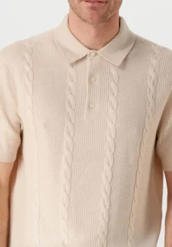 beige tommy hilfiger polo dc cable polo