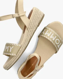 beige tommy hilfiger sandalen 33287