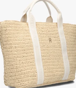 beige tommy hilfiger shopper th spring logo tote