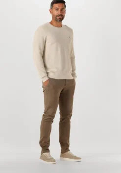 beige tommy hilfiger trui essential structure crew neck