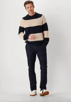 beige tommy hilfiger trui dc prep rugby cneck