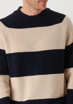 beige tommy hilfiger trui dc prep rugby cneck