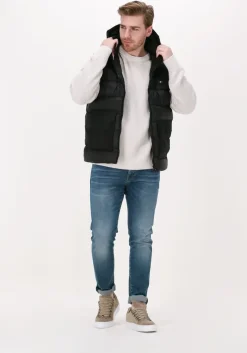 beige tommy hilfiger trui rib texture crew neck