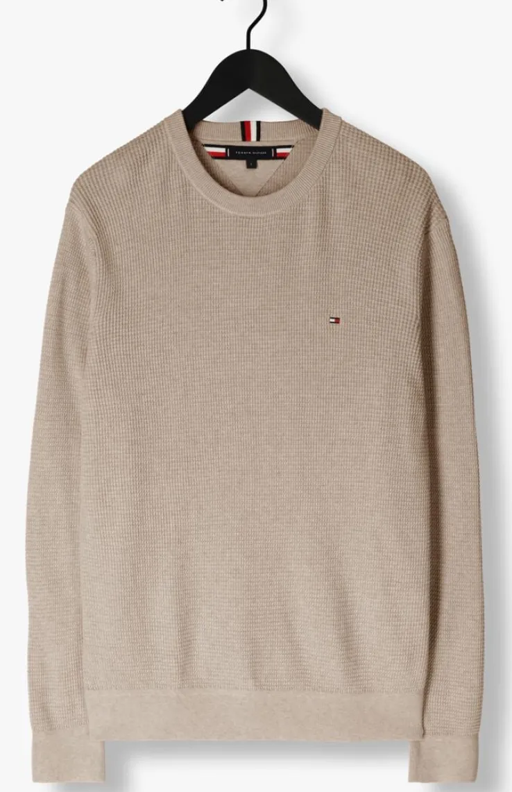 beige tommy hilfiger trui refined structure cr