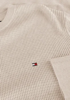 beige tommy hilfiger trui refined structure cr