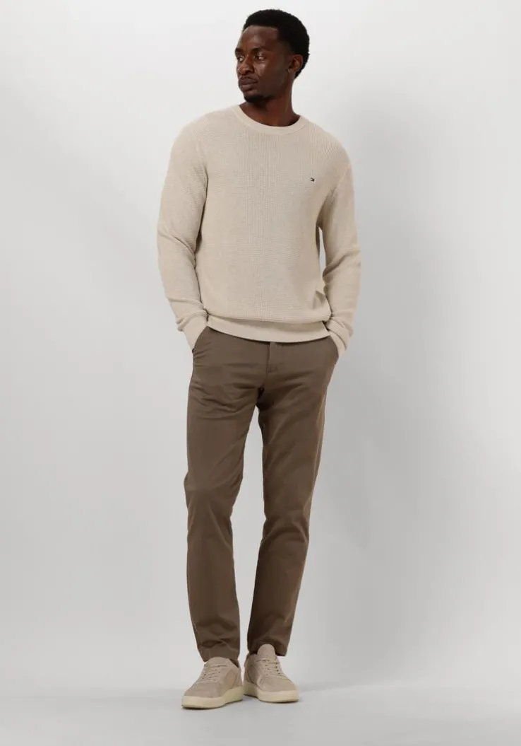 beige tommy hilfiger trui refined structure cr