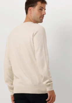 beige tommy hilfiger trui speckledmouline graphic c neck