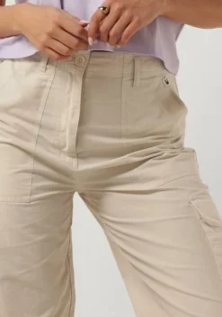 beige tommy jeans cargobroeken tjw harper hr cargo pant