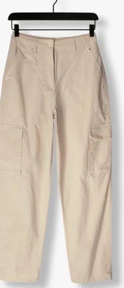 beige tommy jeans cargobroeken tjw harper hr cargo pant