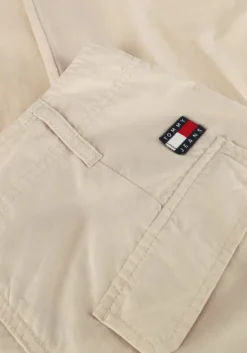 beige tommy jeans cargobroeken tjw harper hr cargo pant