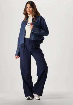 beige tommy jeans coltrui tjw melange trtlnck flag sweater