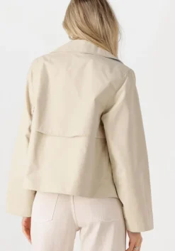 beige tommy jeans jack tjw short trench coat