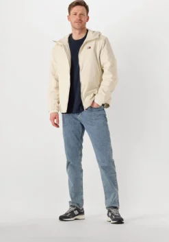 beige tommy jeans jack tjm super lt poly jacket ext