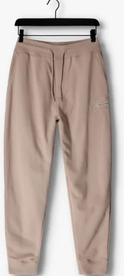 beige tommy jeans joggingbroek tjm reg signature sweatpants