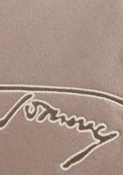 beige tommy jeans joggingbroek tjm reg signature sweatpants