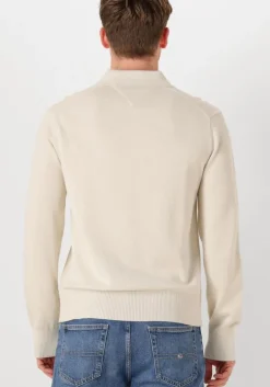beige tommy jeans polo tjm slim essential polo sweater