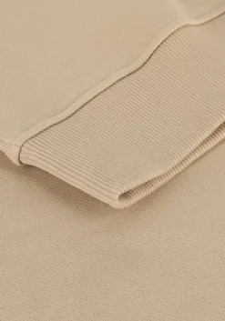 beige tommy jeans sweater tjm reg badge crew ext