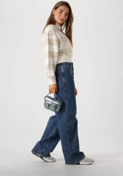 beige tommy jeans tops & t-shirts tjw boxy badge polo hwk