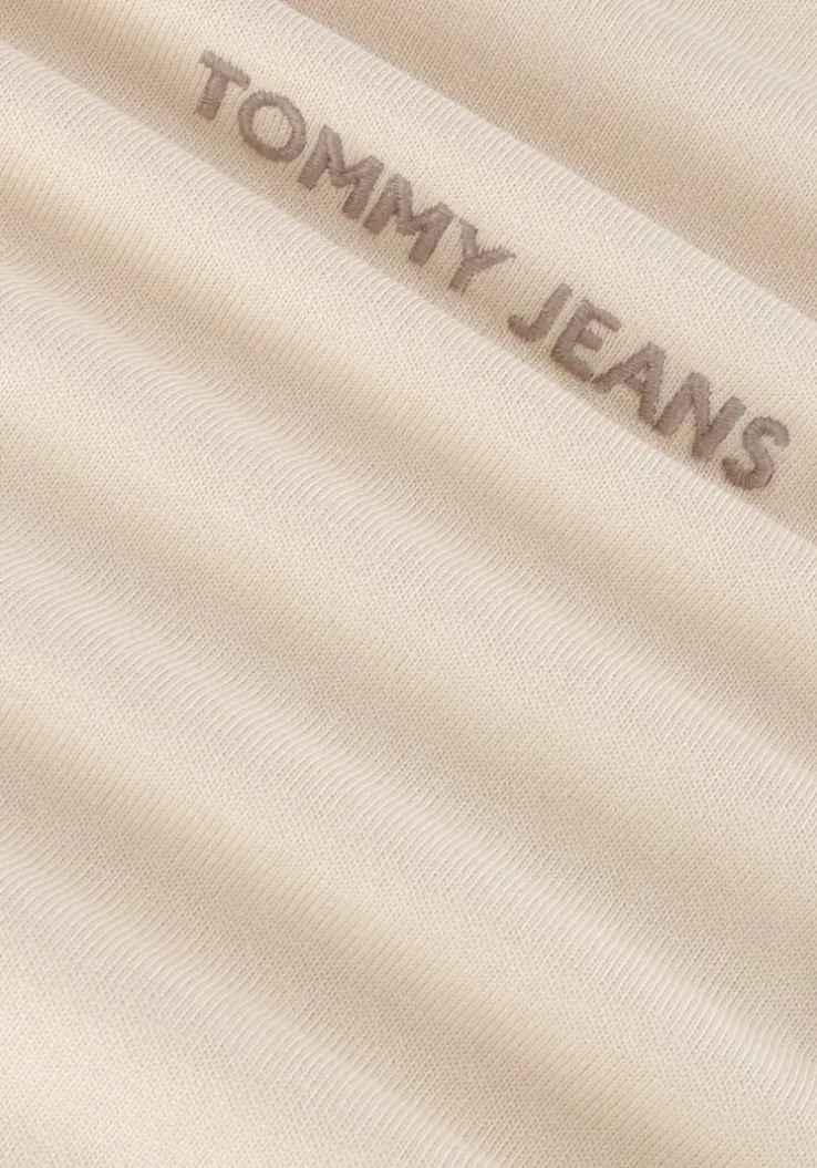 beige tommy jeans t-shirt tjm reg s new classics tee ext