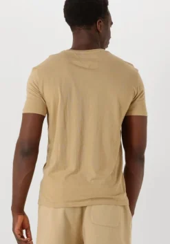 beige tommy jeans t-shirt tjm xslim jaspe htr tee ext