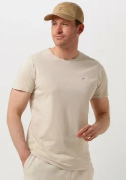beige tommy jeans t-shirt tjm xslim jaspe c neck