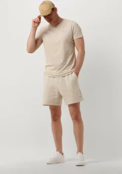 beige tommy jeans t-shirt tjm xslim jaspe c neck