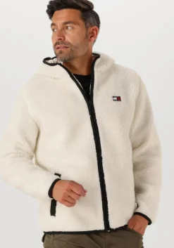 beige tommy jeans vest tjm reg badge teddy