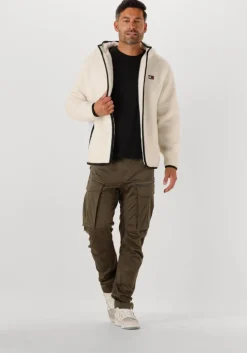 beige tommy jeans vest tjm reg badge teddy