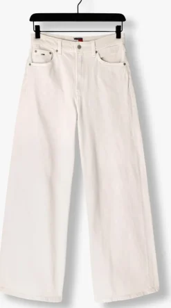 beige tommy jeans wide jeans tjw ecru wide leg